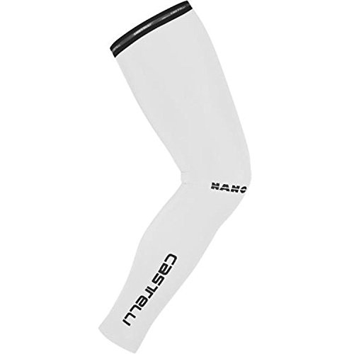 Castelli Nanoflex, Legwarmer Uomo, White, M
