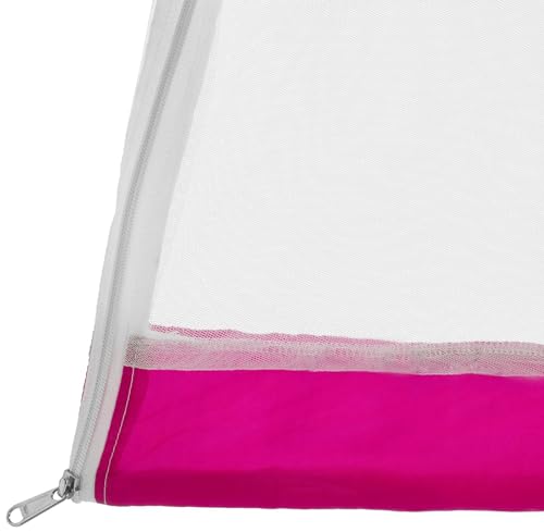 Image of Classic Mosquito Net for Baby Swing /Jhula, Jula Baby Mosquito Net for 0-3 Year Baby, Baby Cradle Swing, with Side Zip Opening (Pink)
