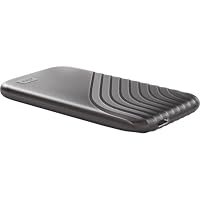 WD My Passport SSD 4 TB mobiler SSD Speicher (NVMe-Technologie, USB-C und USB 3.2 Gen-2 kompatibel, Lesen 1050 MB/s, Schreiben 1000 MB/s) Space-Grau – Ansicht 6