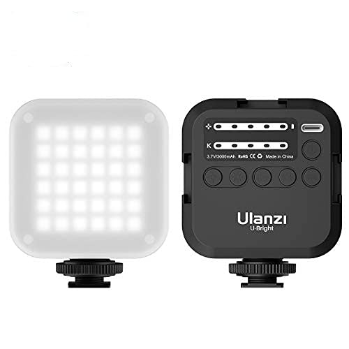 VIJIM Mini RGB LED Video Light, Portable LED Camera Light with 3000 mAh Battery, Video Conference Lighting Kit, Photography Lights Rechargable 2700K-6500K for Streaming, Vlogging