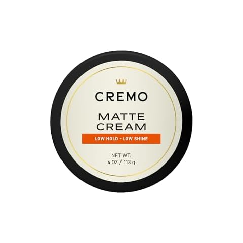 Cremo Premium Hair Styling Matte Cream, Light Hold, Low Shine Cover