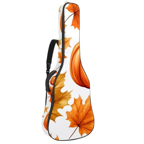 Sac de guitare acoustique grand étui de transport imperméable de 101,6 cm imprimé feuilles d'érable