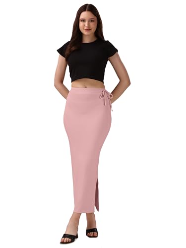 Image of Mehrang Microfiber Saree Shapewear Petticoat for Women, Cotton Blended Shape Wear Dress for Saree