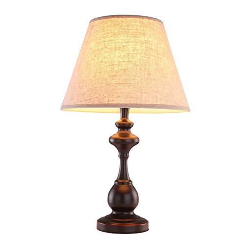 Preisvergleich Produktbild DIAOD Nachttischlampe Wohnzimmer Schlafzimmer Lampe, Studie Lesen Tischlampe Europäischen Retro Arbeitszimmer Lampe Pastoralen Antike Dekorative Tischlampe