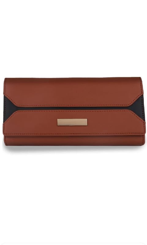 Nms Trendy Regular Fashionable Ladies Purse Leather Handbag Stylish Clutch Wallet for Women and Girls (Color:- Rust) (B0CP44F23D) Amazon Price History, Amazon Price Tracker