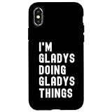 私は Gladysです。Gladys が行うことを行う。 スマホケース iPhone X/XS 用