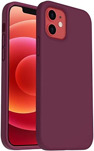 ORNARTO Shockproof Liquid Silicone Designed for iPhone 12 Mini Case 5.4", Gel Rubber Full Body Protection Anti-Shock Cover Case Drop Protection Silicone Case 5.4inch-Navy Blue