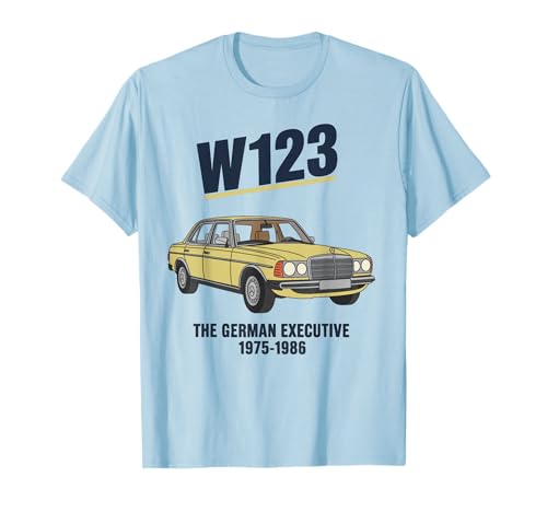W123 Vehículo Importado Alemán Ejecutivo Auto de Lujo Camiseta