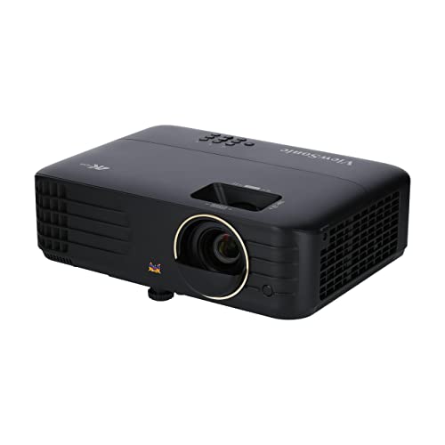 ViewSonic PX728-4K UHD Heimkino DLP Beamer (4K, 2.000 ANSI Lumen, Rec. 709, 2x HDMI, USB, USB-C, 10 Watt Lautsprecher, 1.3x optischer Zoom, HDR, HLG, Auto Keystone, LAN Steuerung) Schwarz