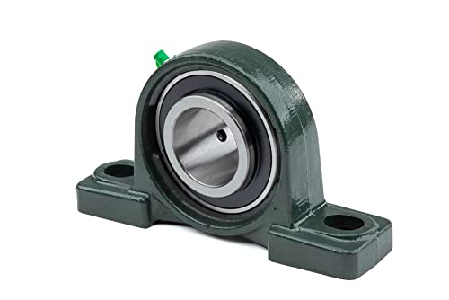 Bailey Pillow Block Bearing Unit - Pillow Block With Set Screw Collar - 2-Bolt Regreasable Bearing Ucp 210-31 - Bearing Pillow Block Bolt Size 5/8", Id 1 15/16", 6.48 Lb, 151164 #TOP1