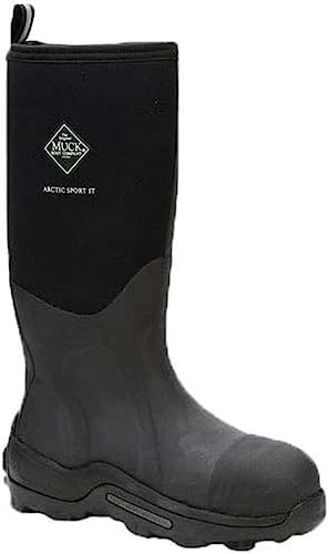 Muck Arctic Sport High Performance Tall Steel Toe Insulated Men's Rubber Work Boots,Black,14 M US | Image 5