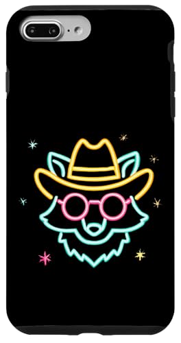 Cowboy Fox Face ���E���h�T���O���X �E�F�X�^���O���t�B�b�N �s���N �A�j�}�� �X�}�z�P�[�X iPhone 7 Plus/8 Plus �p