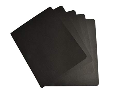 BNC Letter Size Linen Texture Presentation Paper Covers, Black Color with Round Corner, Pack of 100 - Thumbnail 5