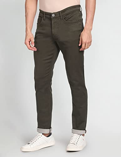 Image of Arrow Men's Mid Rise Jameson Slim Fit Jeans