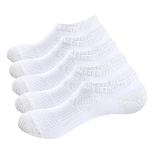 Womens Ankle Socks For Women, Breathable Anti-Odor Casual Running Athletic Low Cut Socks, 5 Pairs