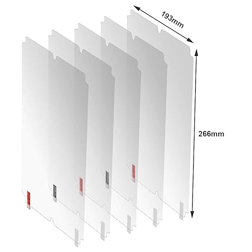HzdaDeve 6PCS Screen Protector for Anycubic Photon Mono M5 10.1 Inch LCD Anti Scratch Protective Film for 3D Printer Accessories Replacement