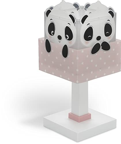 Dalber Lampe De Chevet Enfant Ours Panda Animaux Rose 63161S