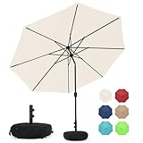 Sundale Outdoor 11 ft Patio Umbrella with Sand Bag Umbrella Base Included, Outdoor...