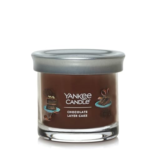 Yankee Candle Chocolate Layer Cake Scented Signature 4.3oz Small Tumbler Single Wick Candle Over 20 Hours of Burn Time