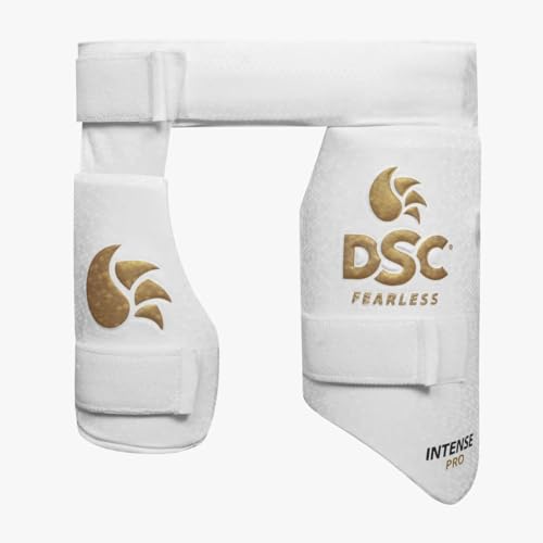 DSC Intense Pro Combo Cricket Thigh Pad for Mens, Size - Boys, Colour - Gold, Left Hand (B0B65LPKCX) Amazon Price History, Amazon Price Tracker