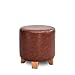 SMC Taburetes Moda Personalidad Creativa Taburete de Cuero de Madera Maciza Sofá Taburete Taburete Taburete Zapatos Banco (Color : Brown)