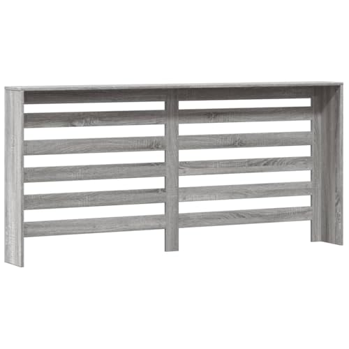 Ocultar radiador antiguo con la cubierta de 175 cm gris sonoma moderna 6