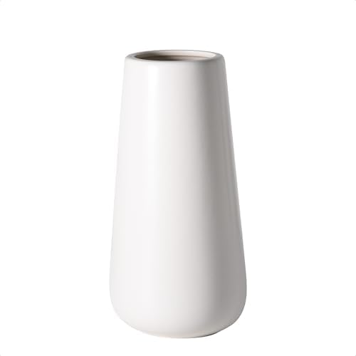 D'vine Dev 8 Inch Ceramic Flower Vase Matte Finishing, Minimalist...