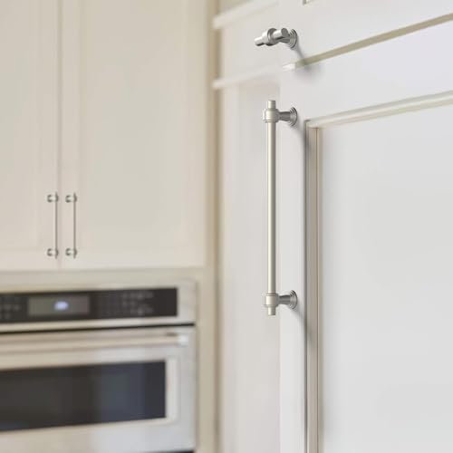 Image of 10 Pack 7.5 inch(192mm) Brushed Satin Nickel Cabinet Pulls Kitchen Cabinet Handles Cabinet Hardware Nickel Drawer Pulls for Cupboard