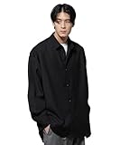 [ナノ・ユニバース] ビッグドレープ シャツ 長袖 メンズ L 010 ブラック 672-5220204