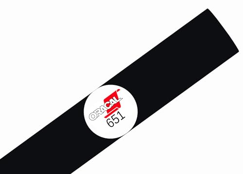 ORACAL 651 Permanent Vinyl 12 Inch x 15 Feet - Matte Black