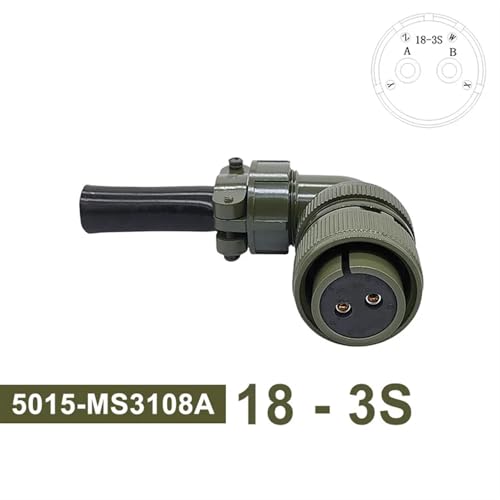 Enchufe 5015 circular militar MS3106A con acoplamiento resistente anti-vibración 2