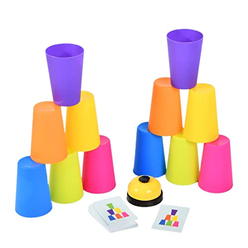 astound Cup Stacking - Quick Cups Games for Kids Intelligence & Response Training | Kids Stacking Cups Family Parent-Child Interactive Game for Travel Challenge Competition