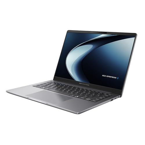 Image of ASUS ExpertBook PM3 14 inch Business Laptop, AMD Ryzen AI5 330 Processor, 16GB RAM, 512GB SSD, WiFi 7, Windows 11 Pro, Misty Grey, PM3406CKA-XS54