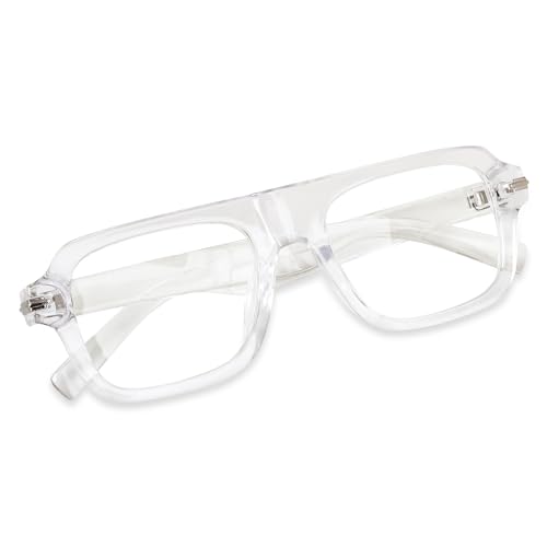 Image of Peter Jones Square Unisex Large Blue Light Blocking UV Protected Computer /Gaming Glasses (3754F)