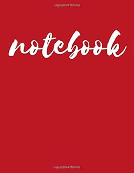 Paperback Red Notebook: Simple Journal, Notebook, Diary (100 Pages, Blank, 8.5 x 11, approx. A4) Book