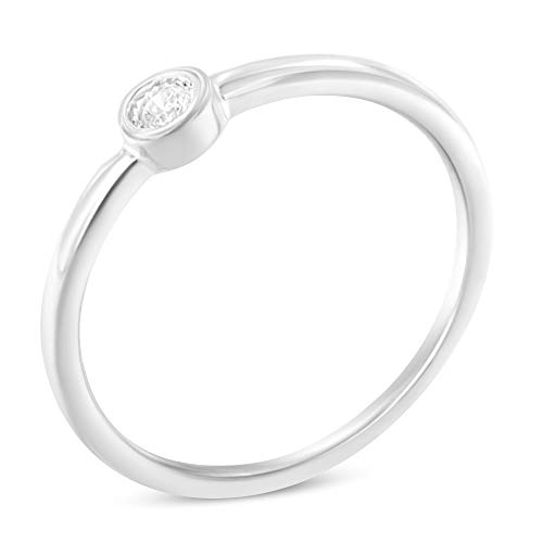 Original Classics .925 Sterling Silver Miracle-Set Diamond Round Shaped Promise Ring (0.05 Cttw, J-K Color, I1-I2 Clarity) - Size 8