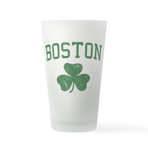 CafePress Boston Irish Pint Glass Pint Glass, 16 oz. Drinking Glass