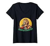 Photo Gallery donna rasaerba safari lion outfit per giardiniere maglietta con collo a v Photo Gallery donna rasaerba safari lion outfit per giardiniere maglietta con collo a v