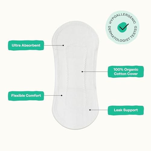 Image of Honey Pot - Herbal Everyday Panty Liners for Women - Infused w /Essential Oils for Cooling Effect & Organic Cotton Cover - Medium Pack -Feminine Care - 50 ct