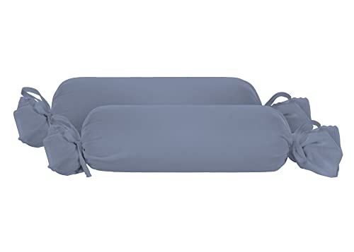 biberna Feinjersey Kopfkissenbezug 0077144 2X 15x40 cm blau