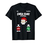 Santa Claus está Llamando Llamada entrante Divertido diseño navideño Camiseta