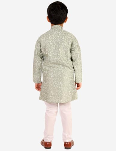 Image of Boy's Kids Kurta Pajama Set | Solid | Cotton| Traditional Ethnic Wear | 1 To 16 Years | P-171