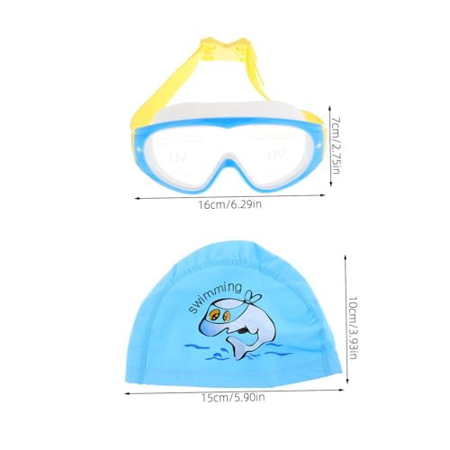 Lunettes de natation et bonnet TOYANDONA pour enfants avec pont de nez ajustable - 2