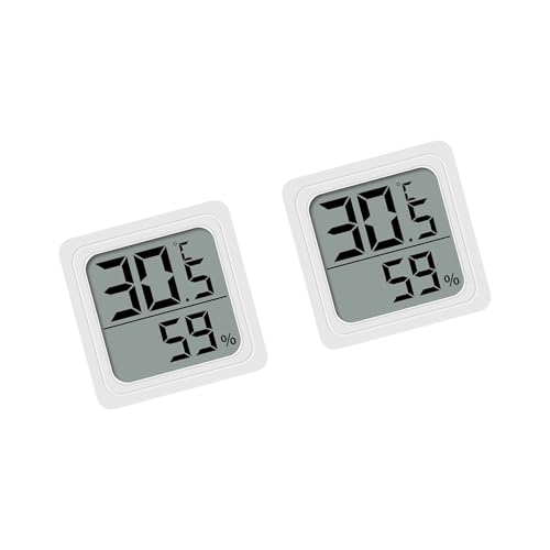 Hochpräzises Radio Hygrometer Thermograph Kleines ABS Gehäuse Live Beobachtung Ideal Für Büsche Tierunterkünfte Hohe Genauigkeit Innenhygrometer Mit LCD Display