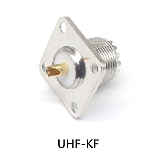 Conector UHF hembra a UHF hembra SL16-KFD con brida de placa cuadrada para panel 3