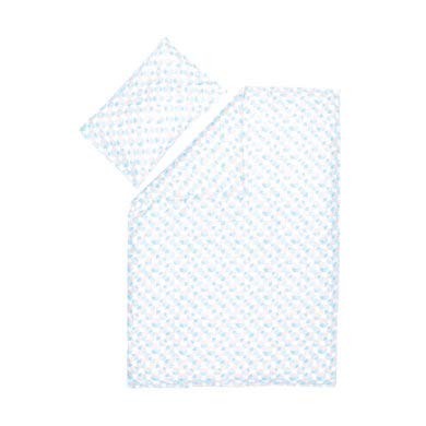 Fillikid - Juego de cama, diseño de círculos, color azul y blanco Cover