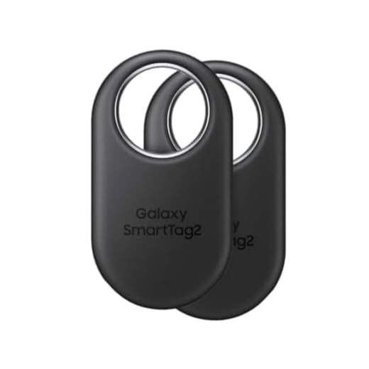 SAMSUNG Smarttag2 (2023) Bluetooth + Uwb, Ip67 Resistente À Água E Poeira, Localizável Por Aplicativo, Bateria Com Duração De 1,5 Ano (Pacote Com 2) - Preto