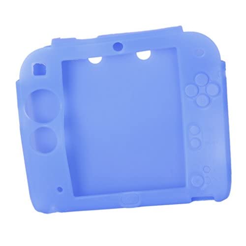 Custodia protettiva generica in silicone per console di gioco portatile N. 2DS. Colore blu