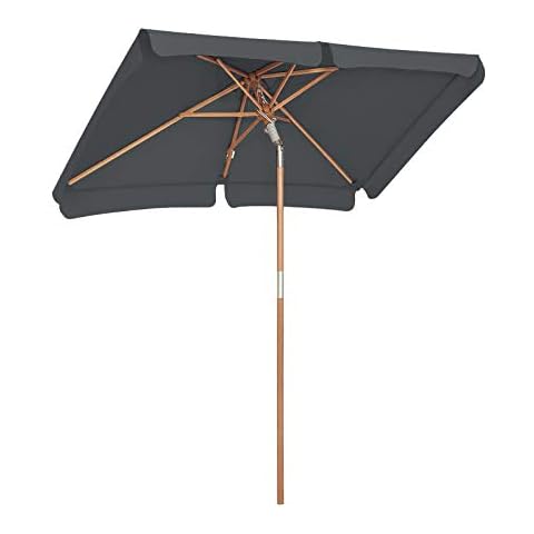 SONGMICS 2 x 1.25 m Grey Garden Parasol Cover