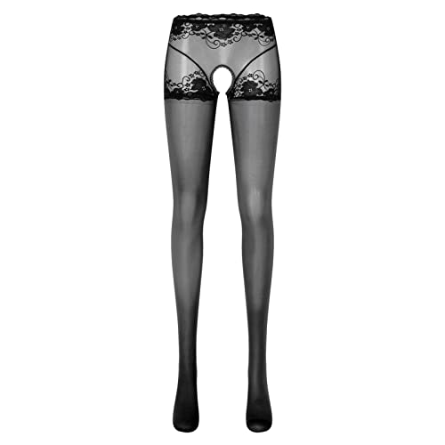 Genérico Body Modelador Medias Pantimedias sin Brillantes para Mujer, Medias elásticas, lencería Deportiva Ropa De Moderna (Black, XL)